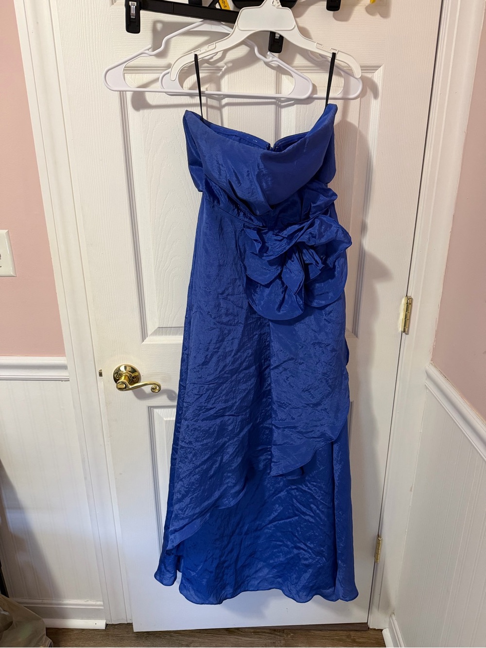 Muse By Marchesa Bluebell Rosette Gown Strapless